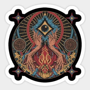 Spectral Symphony: Black Magic Artistry Sticker